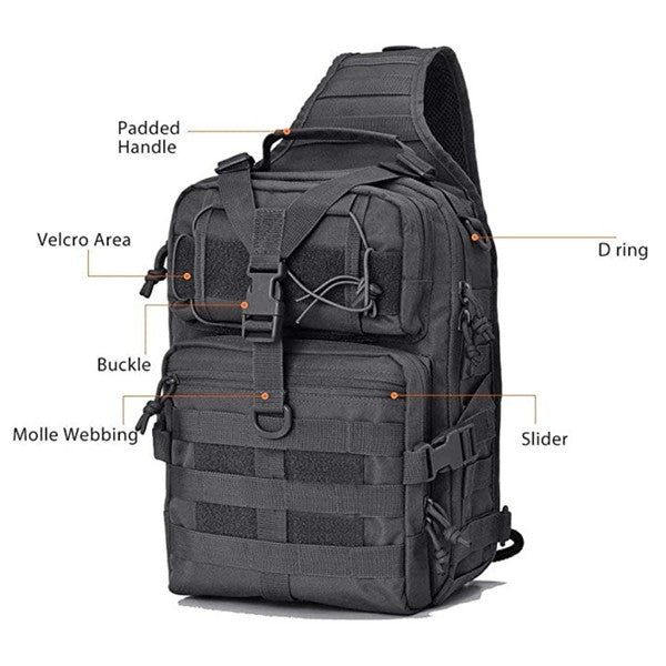 Tactical Military Medium Sling Range Bag