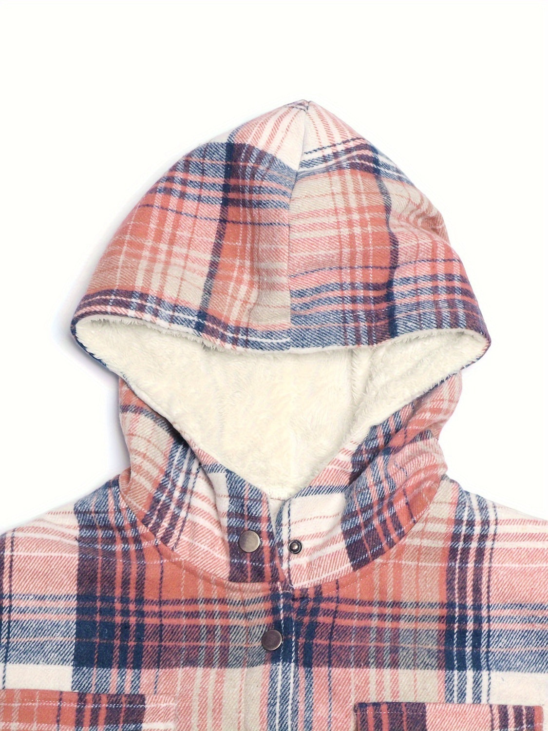 Flannel Line Hooded Jacket