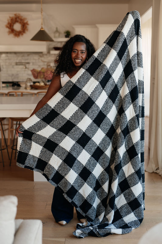 Black & White Checkered Penny Blanket