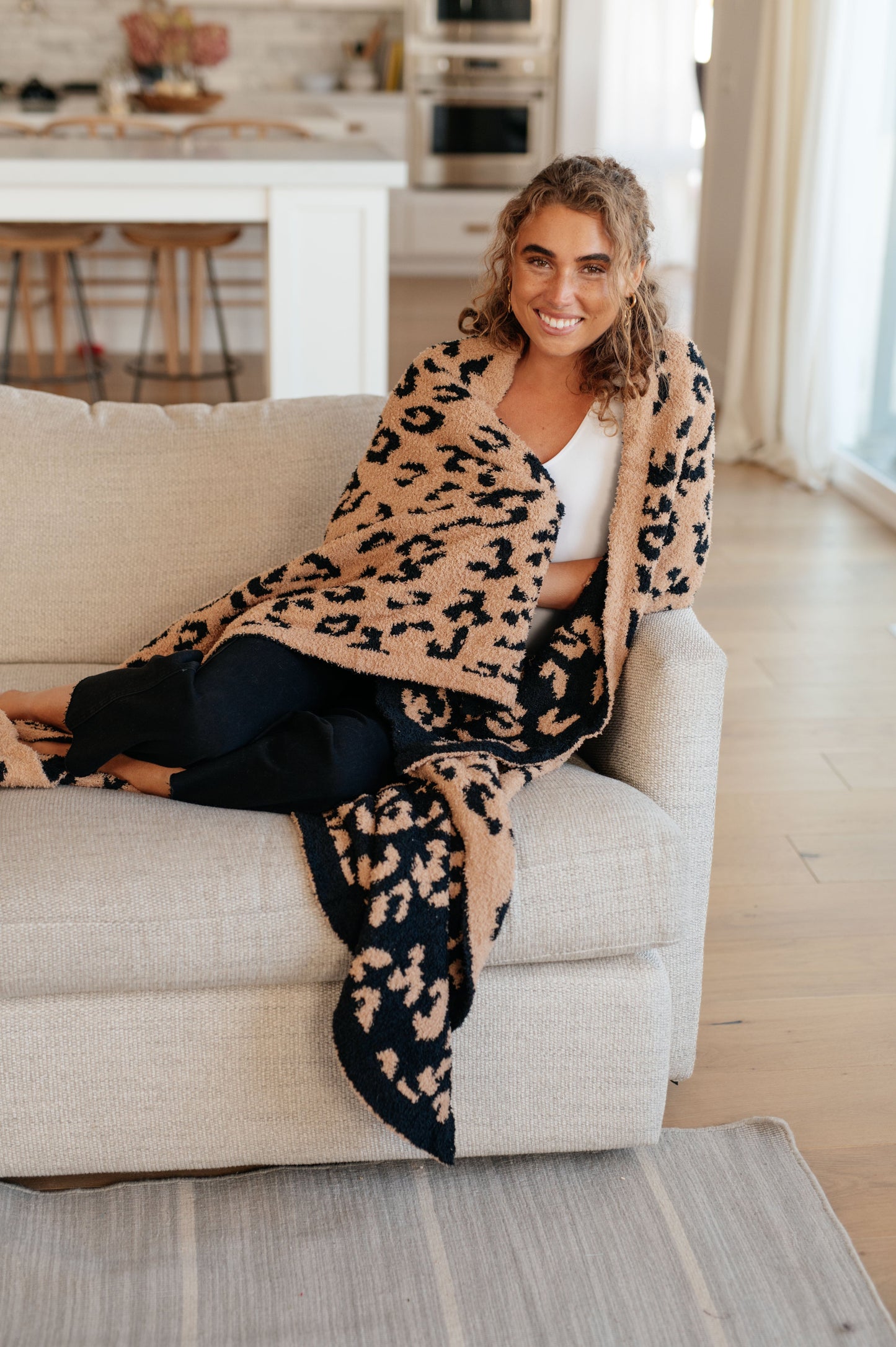 Dark Leopard Cuddle Culture Throw